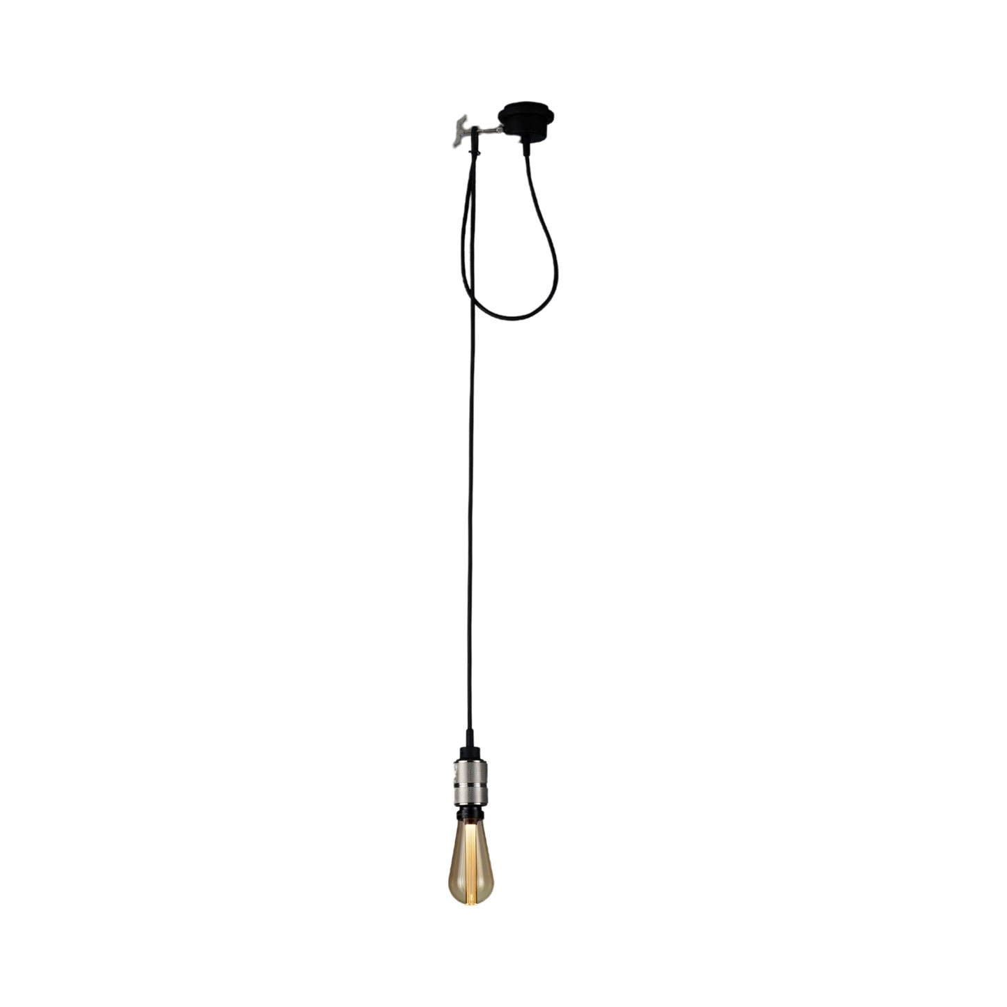 Hooked Nude Pendant Light in Steel.