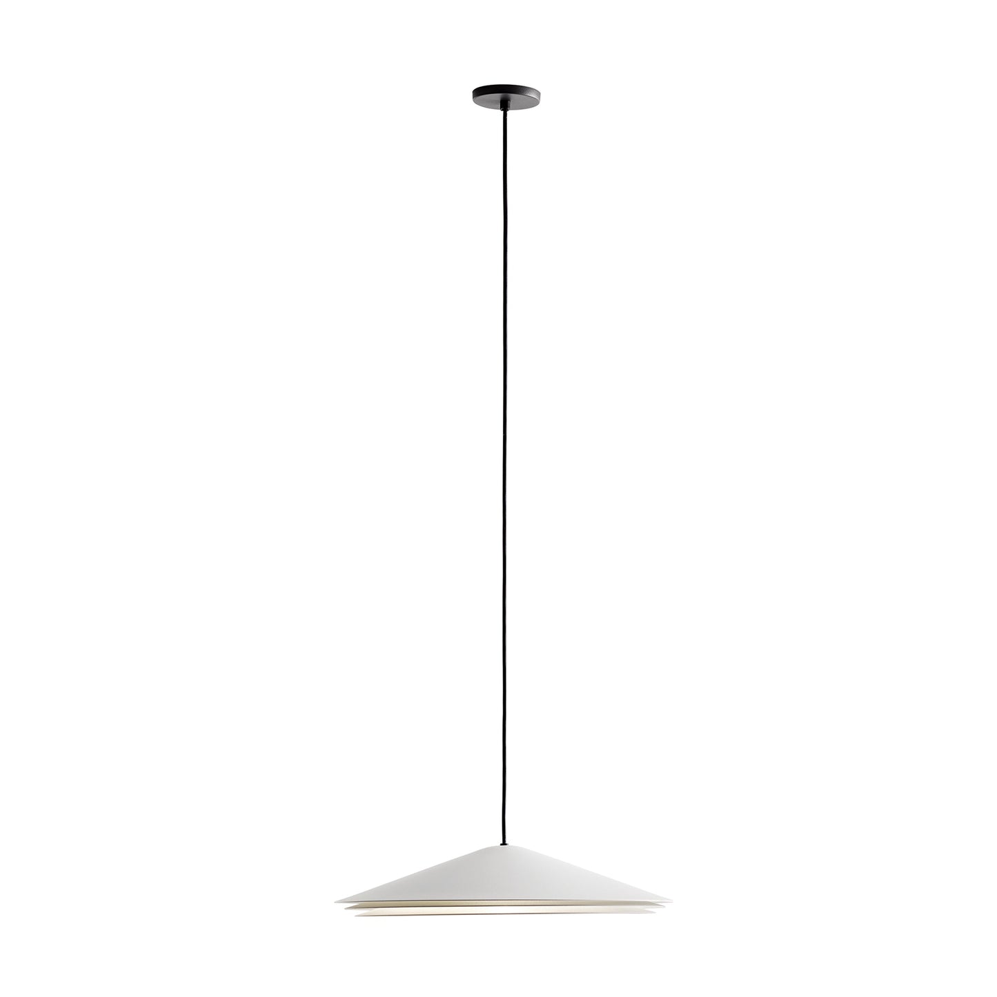 Colette LED Pendant Light in White (Large).