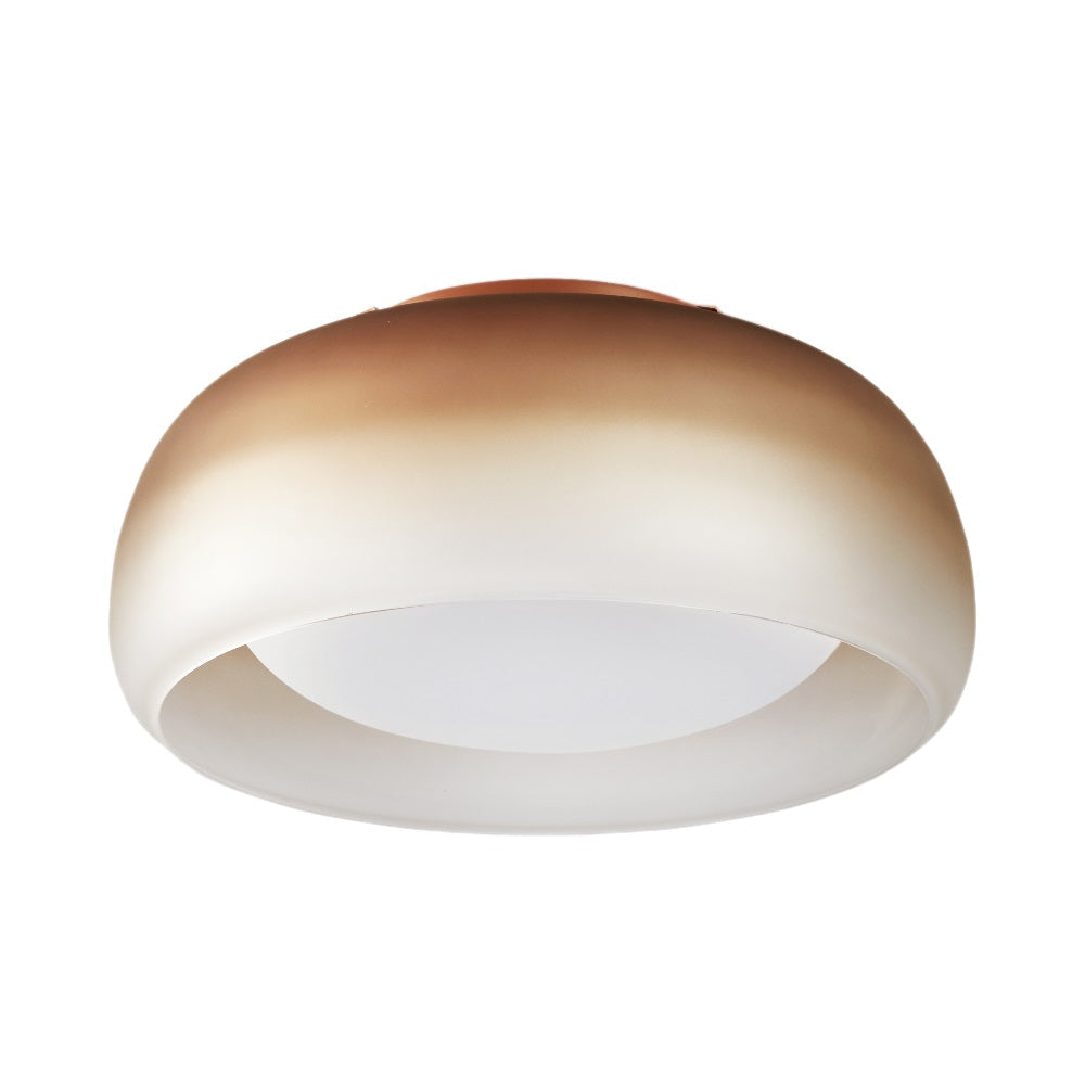 Medusa Flush Mount Ceiling Light in Terracotta.