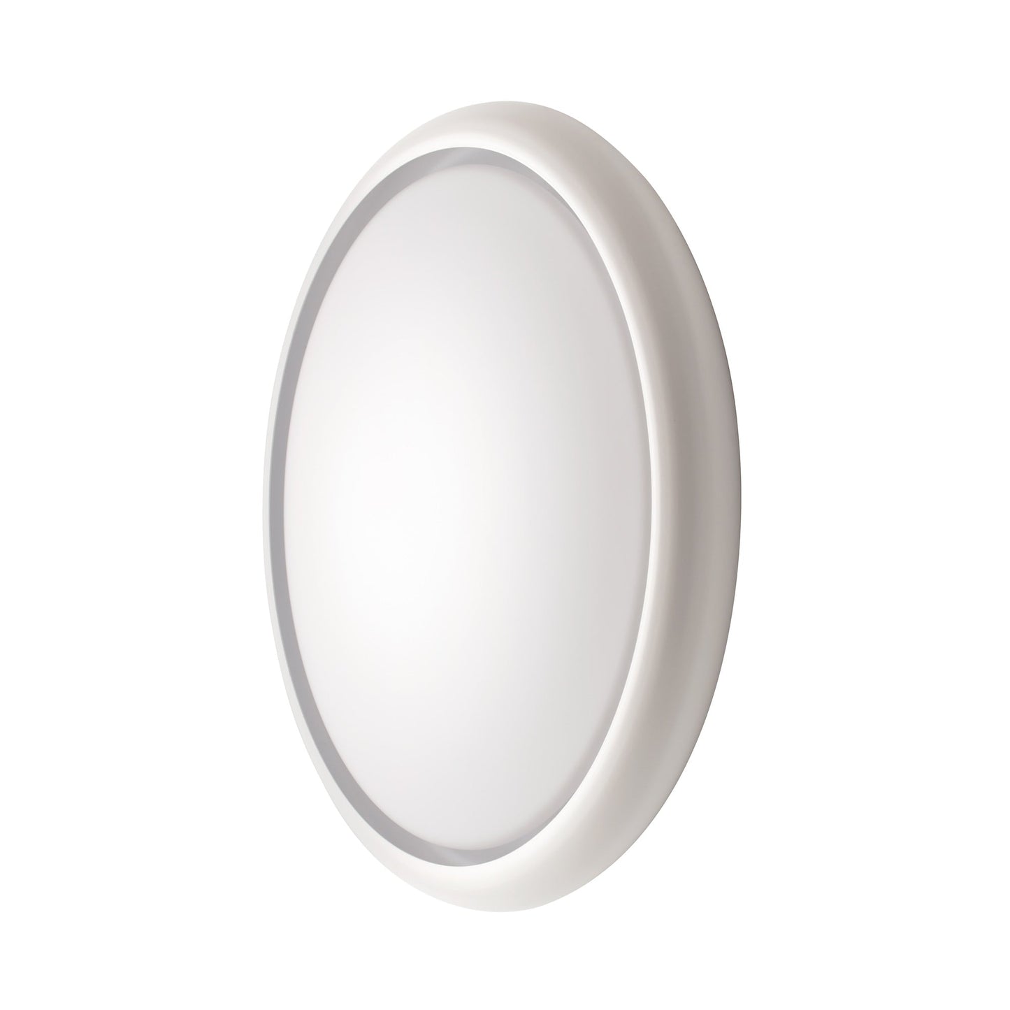 Sky LED Wall Light in White/White.