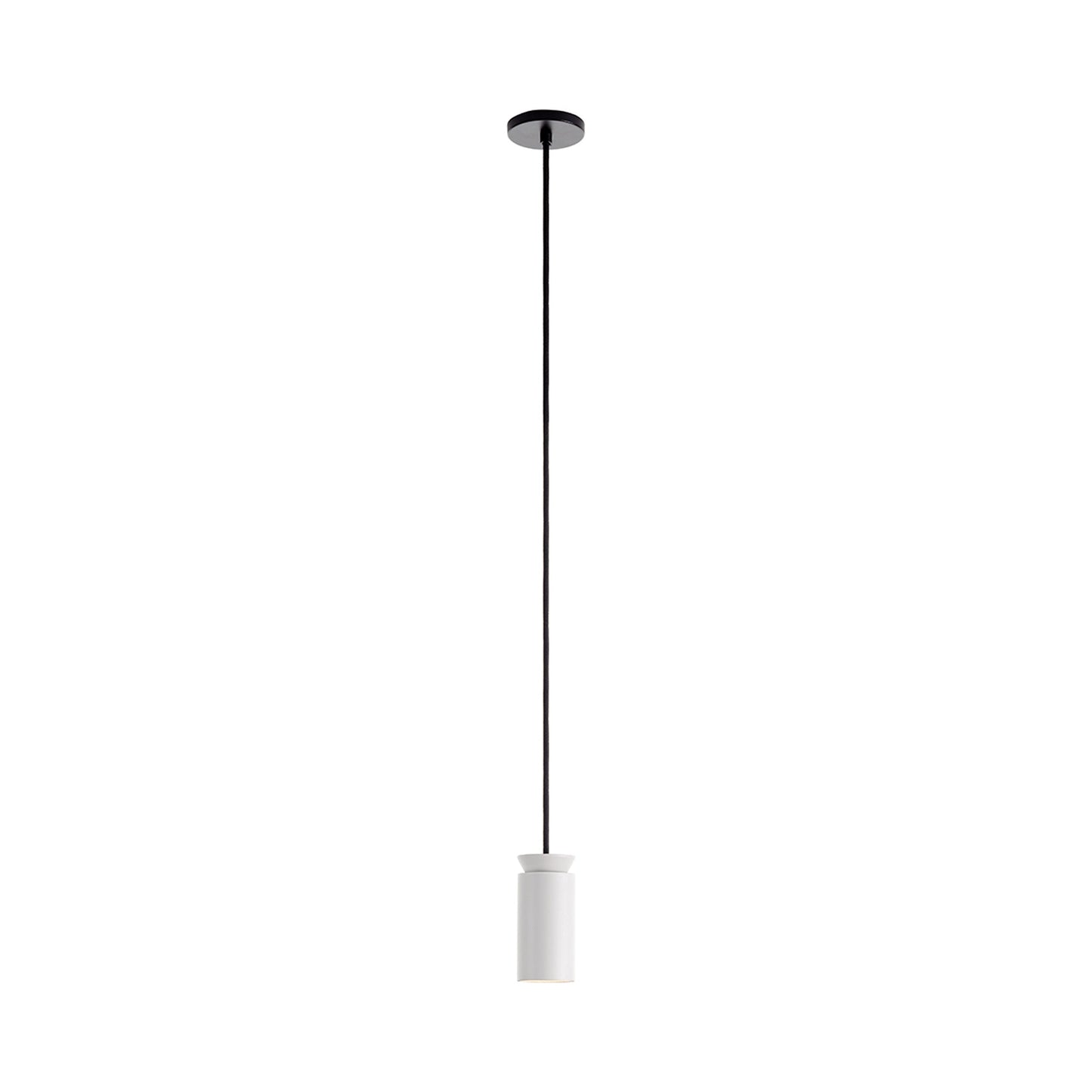 Triana Pendant Light in White/White (Black Cable).