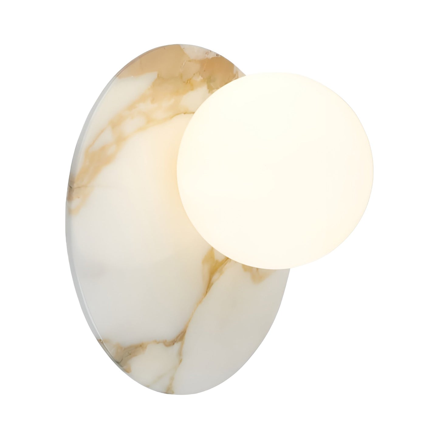 Emma Wall Light in White Calacatta.