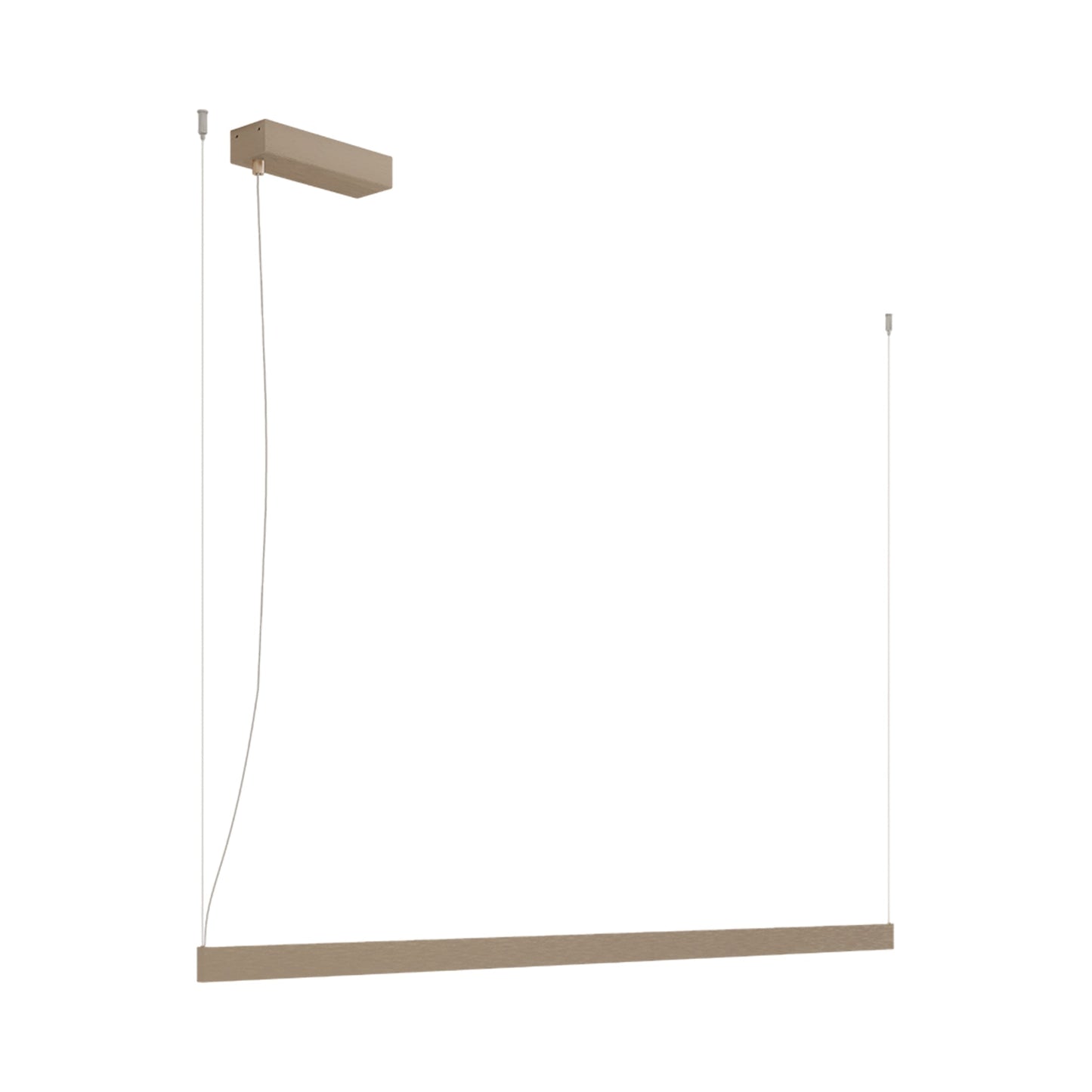 Fly LED Linear Pendant Light in Champagne (66.25-Inch).