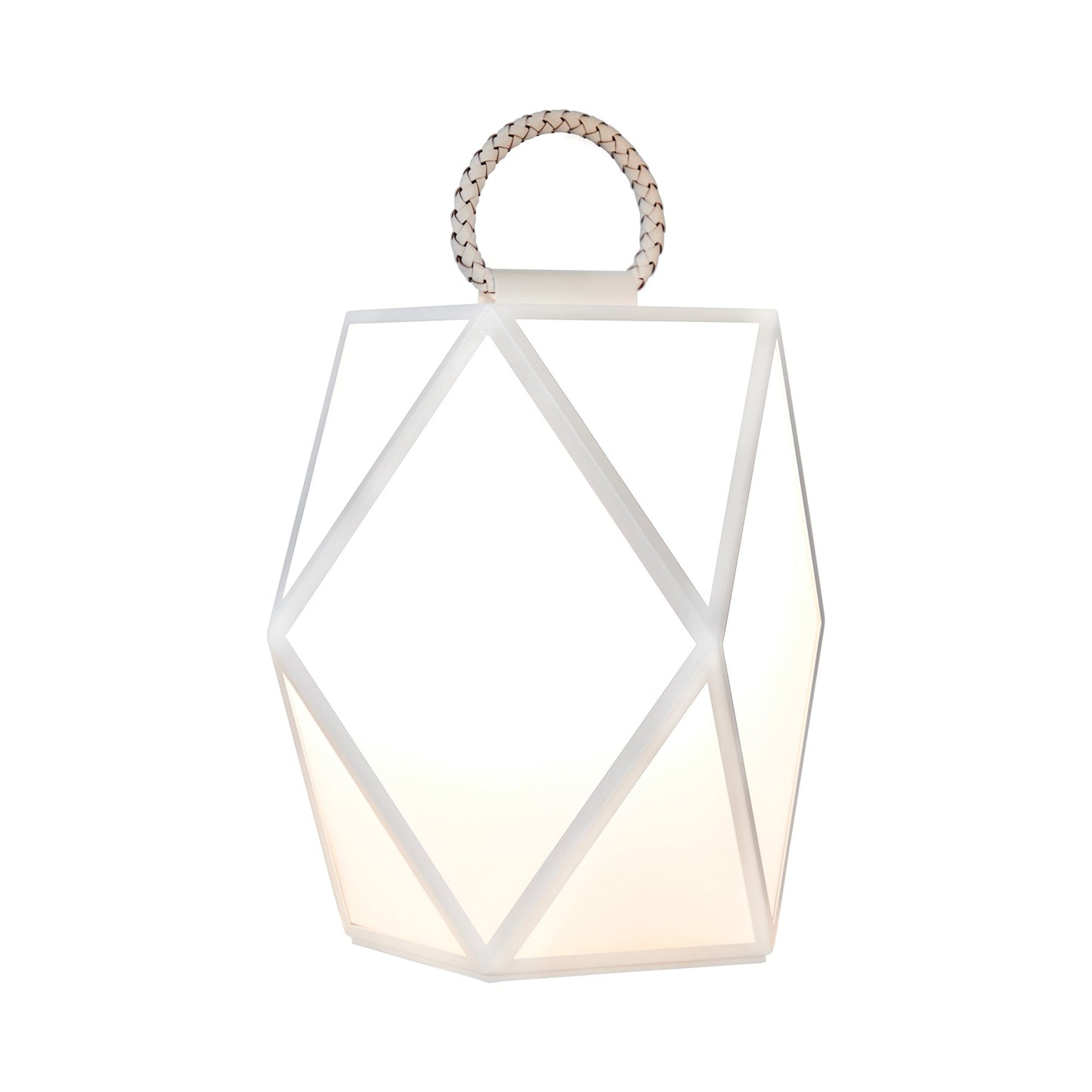Muse Outdoor LED Rechargeable Floor Lamp in Matt White (Large).