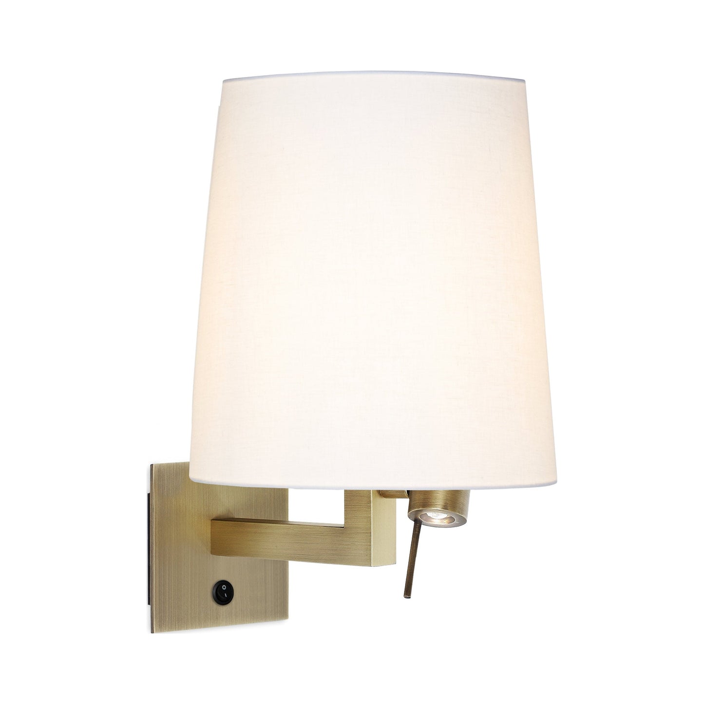 Tonda LED Wall Light in Matt Light Satin Bronze.