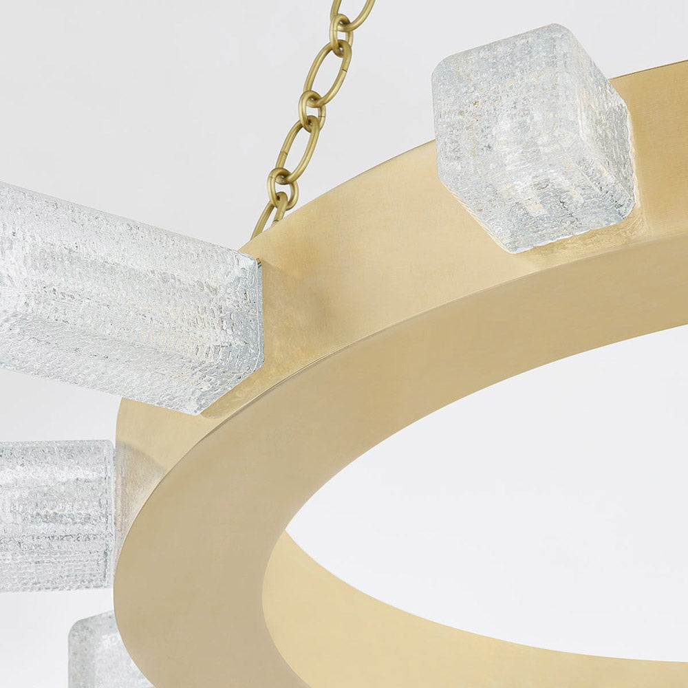 Citrine LED Chandelier in Detail.