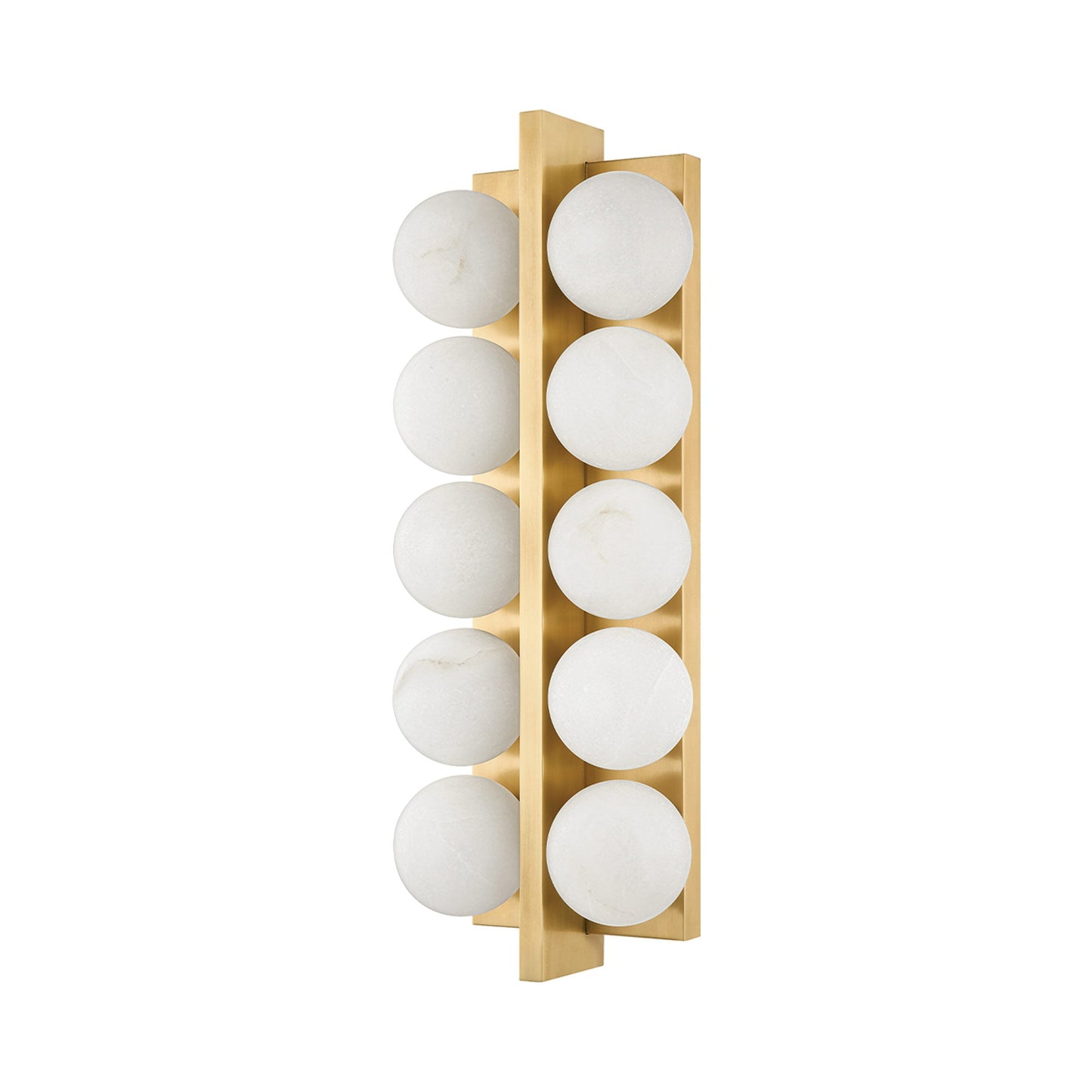 Emille Wall Light in Vintage Brass (10-Light).