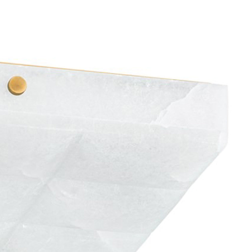 Gypsum LED Flush Mount Ceiling Light in Detail.