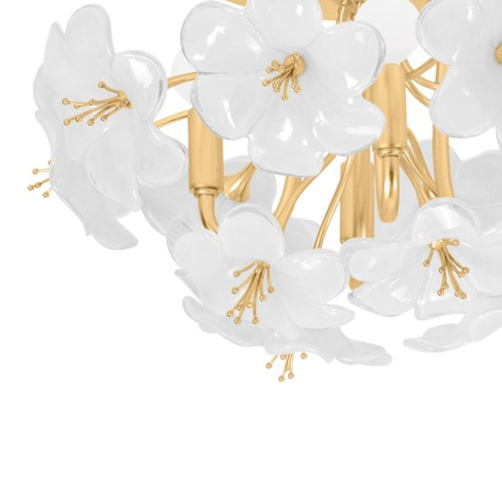 Hygea Flush Mount Ceiling Light in Detail.