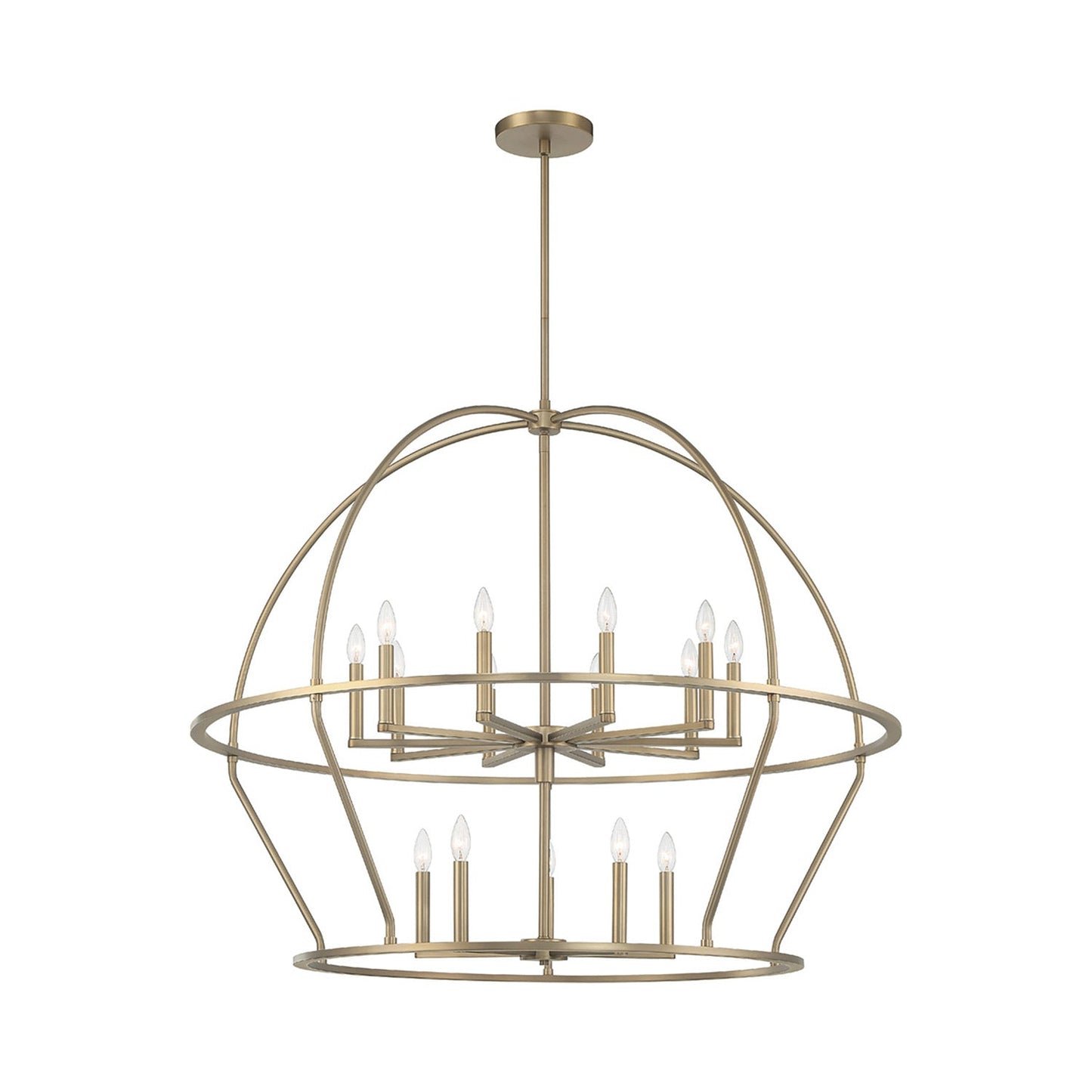 Abbott Chandelier in Vibrant Gold (15-Light).