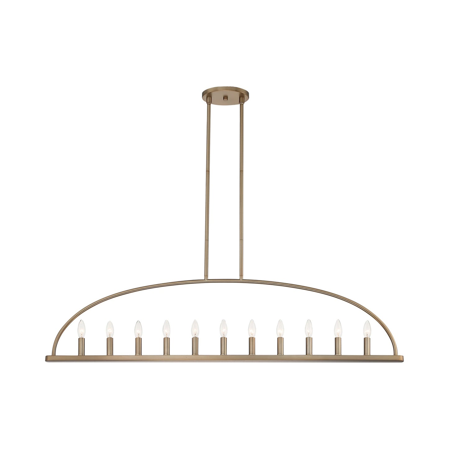 Abbott Linear Chandelier in Vibrant Gold (11-Light).