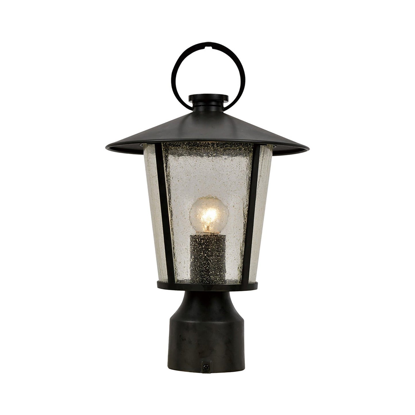 Andover Outdoor Post Light (1-Light/Seeded).