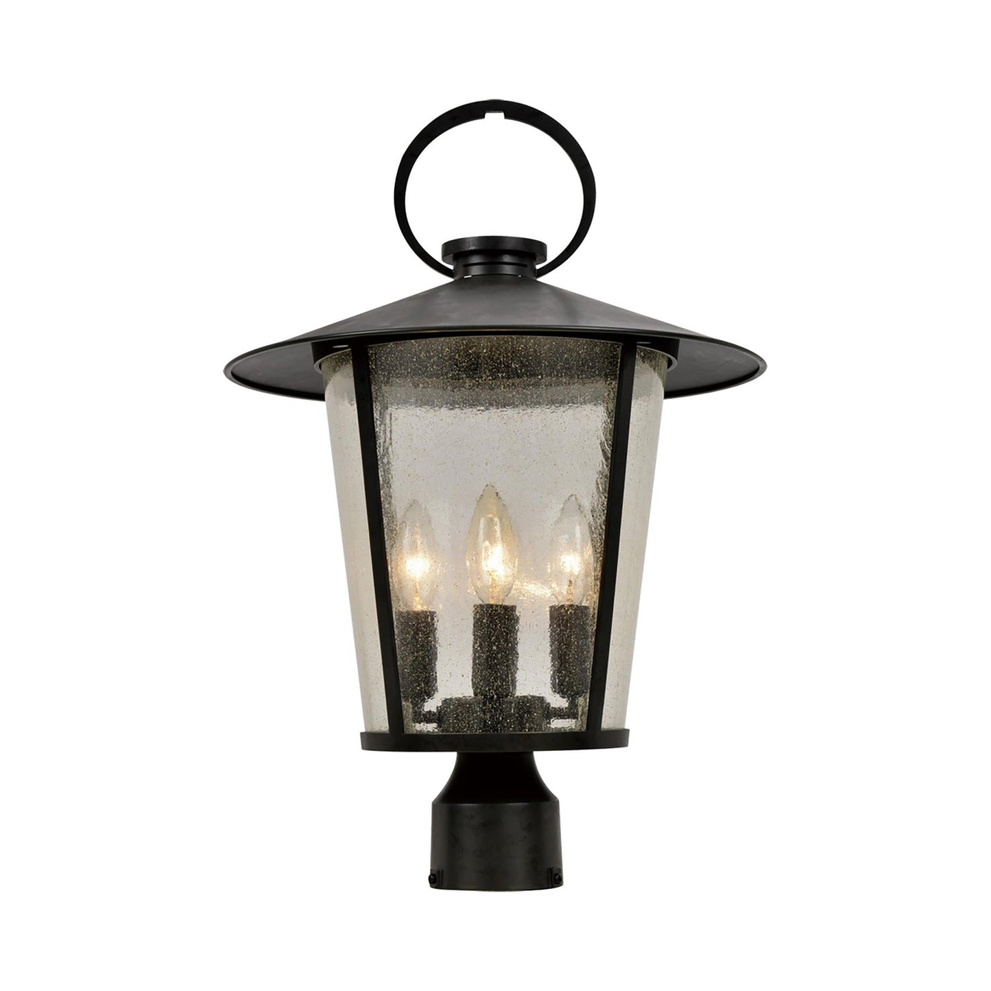 Andover Outdoor Post Light (4-Light/Seeded).