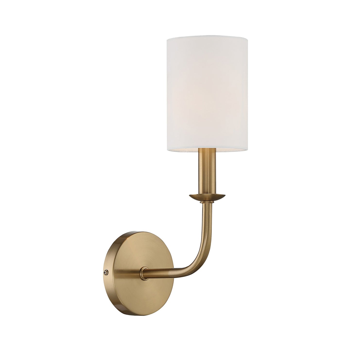 Bailey Wall Light in Aged Brass.