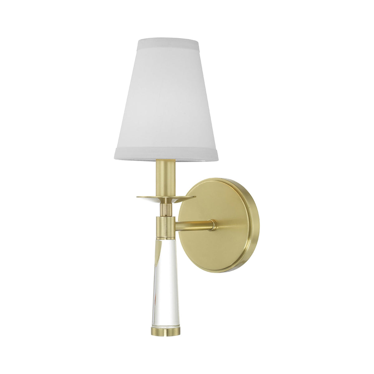 Baxter Wall Light in Aged Brass (1-Light).