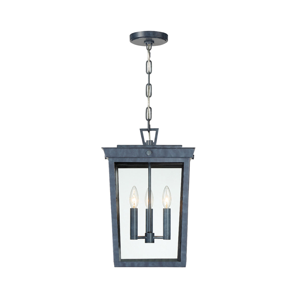Belmont Outdoor Pendant Light in Graphite.