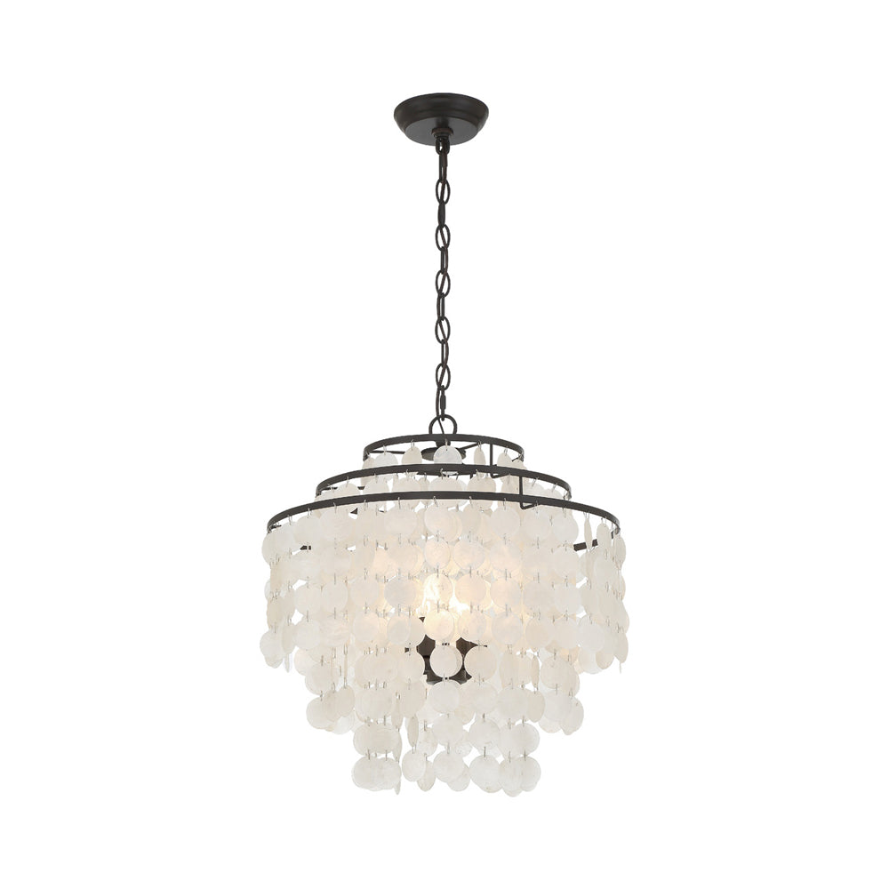 Brielle Pendant Light in Dark Bronze (4-Light).