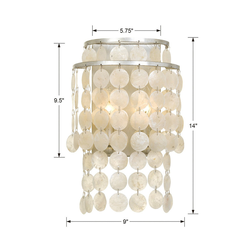 Brielle Wall Light - line drawing.