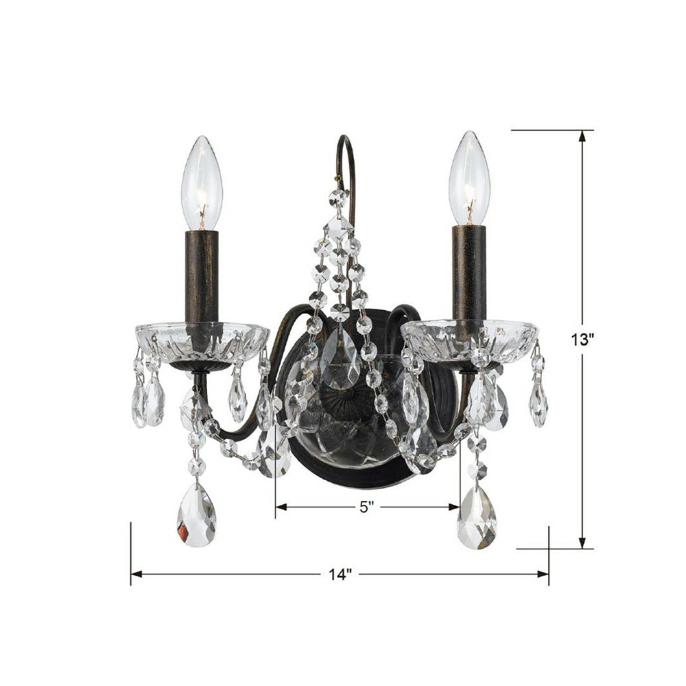 Butler Wall Light - line drawing.