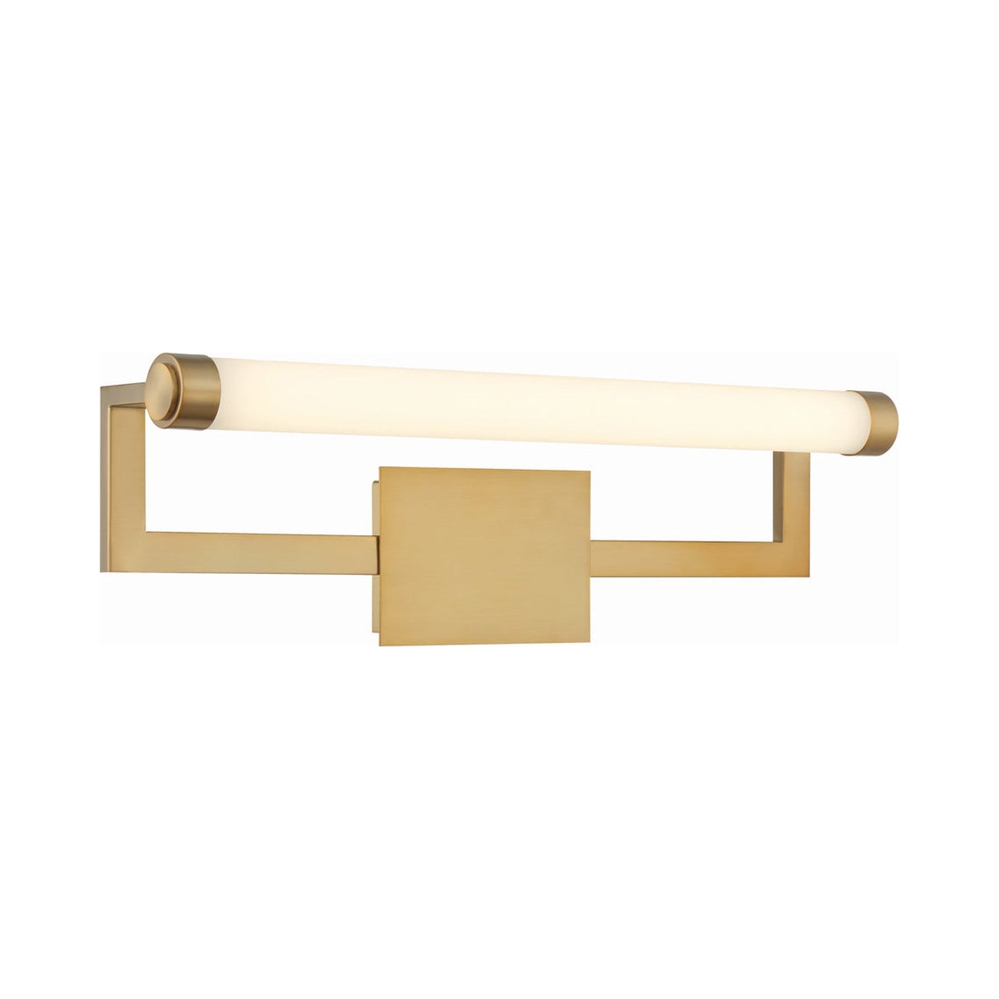 Clinton LED Picture Light in Vibrant Gold.