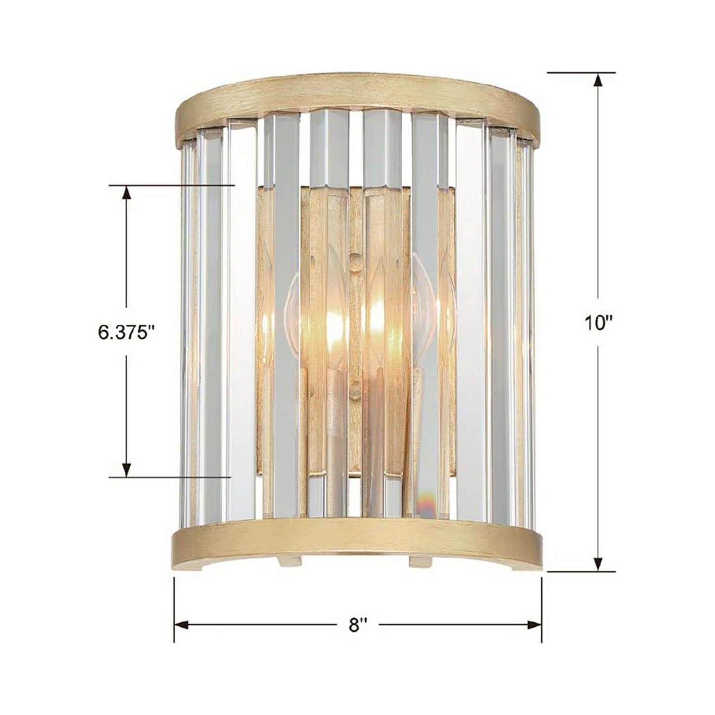 Darcy Wall Light - line drawing.