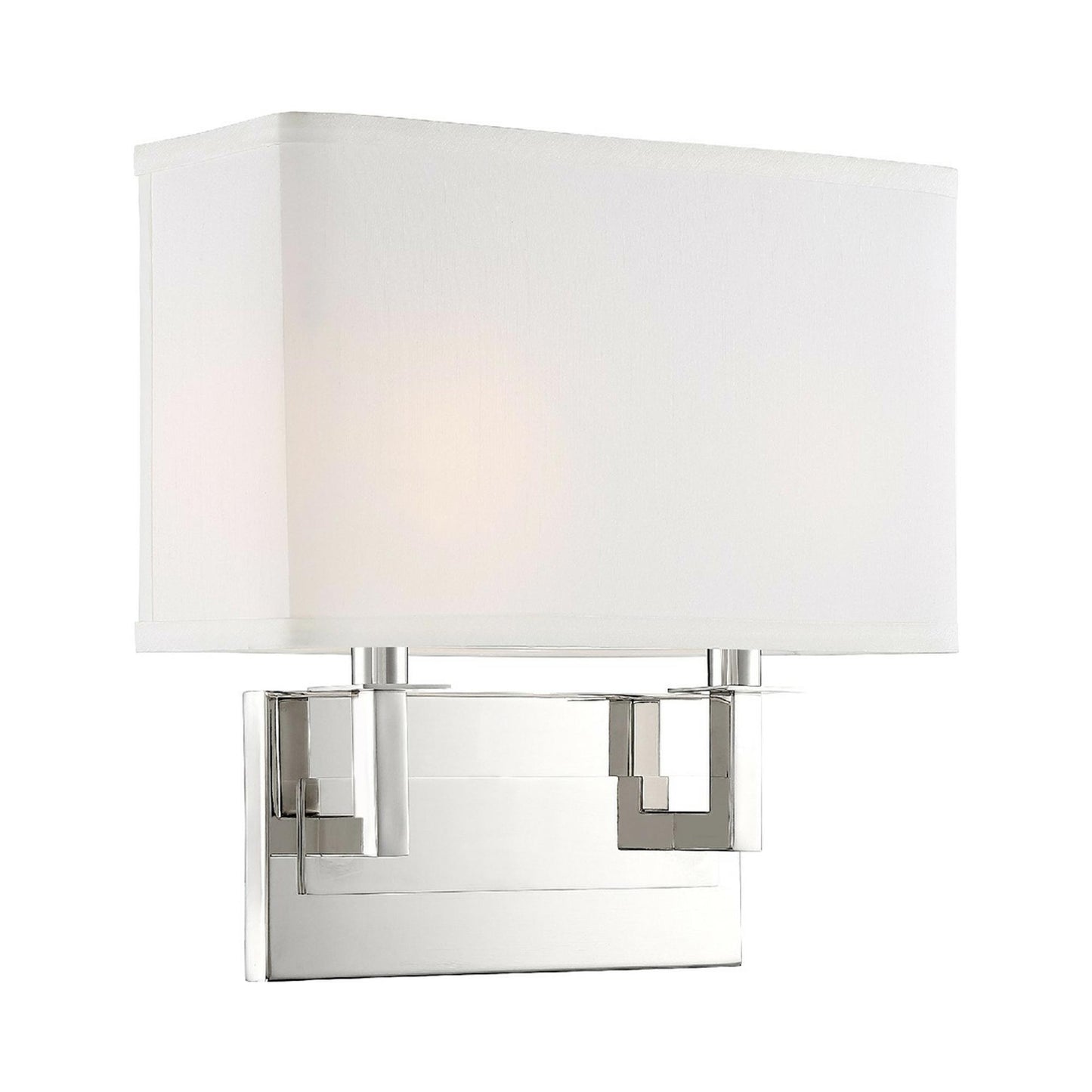 Durham Wall Light in Polished Nickel.