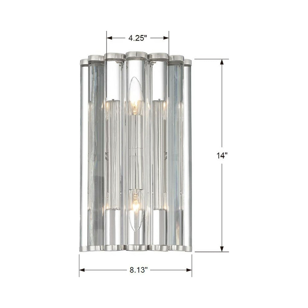 Elliot Wall Light - line drawing.