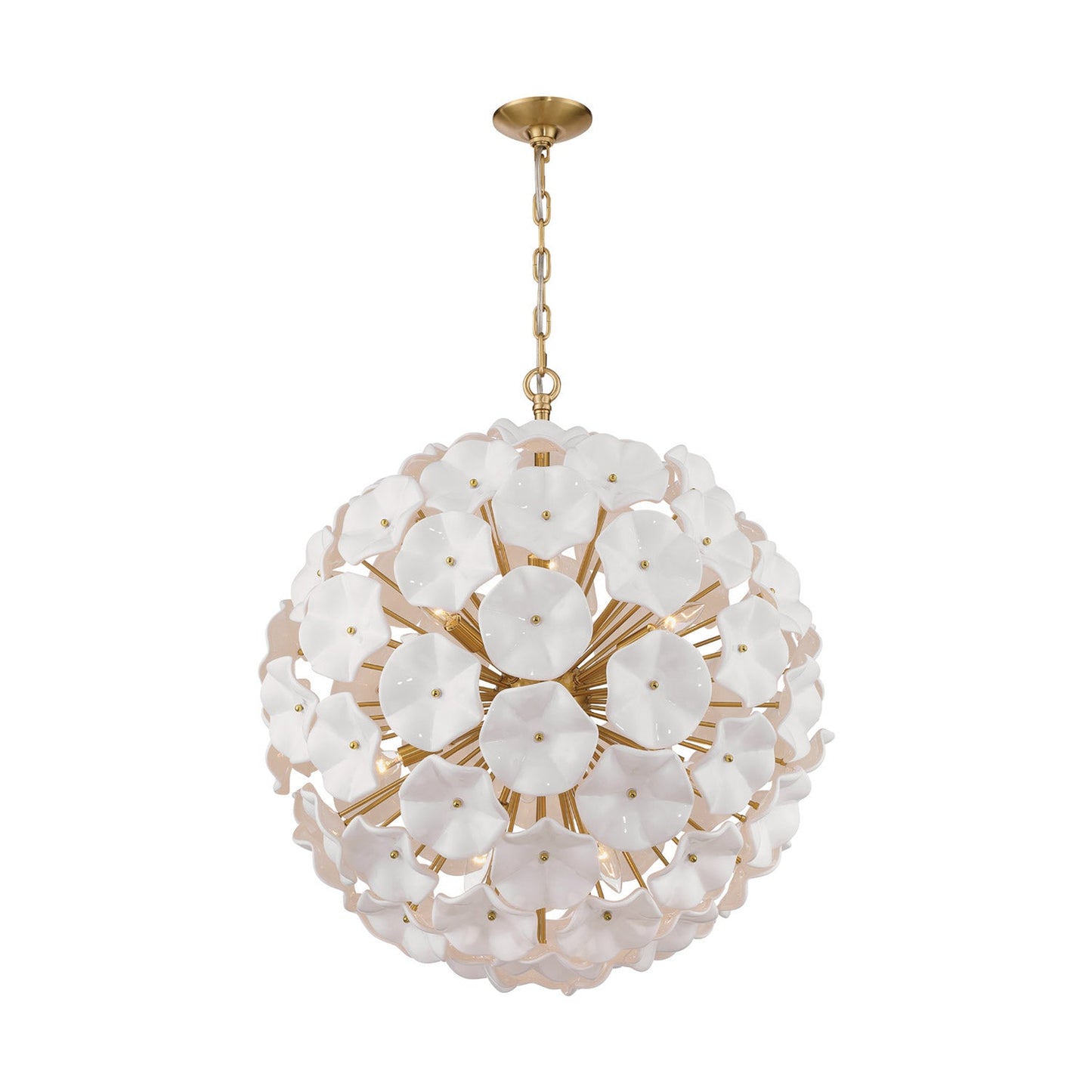 Esme Pendant Light in White (28-Inch).