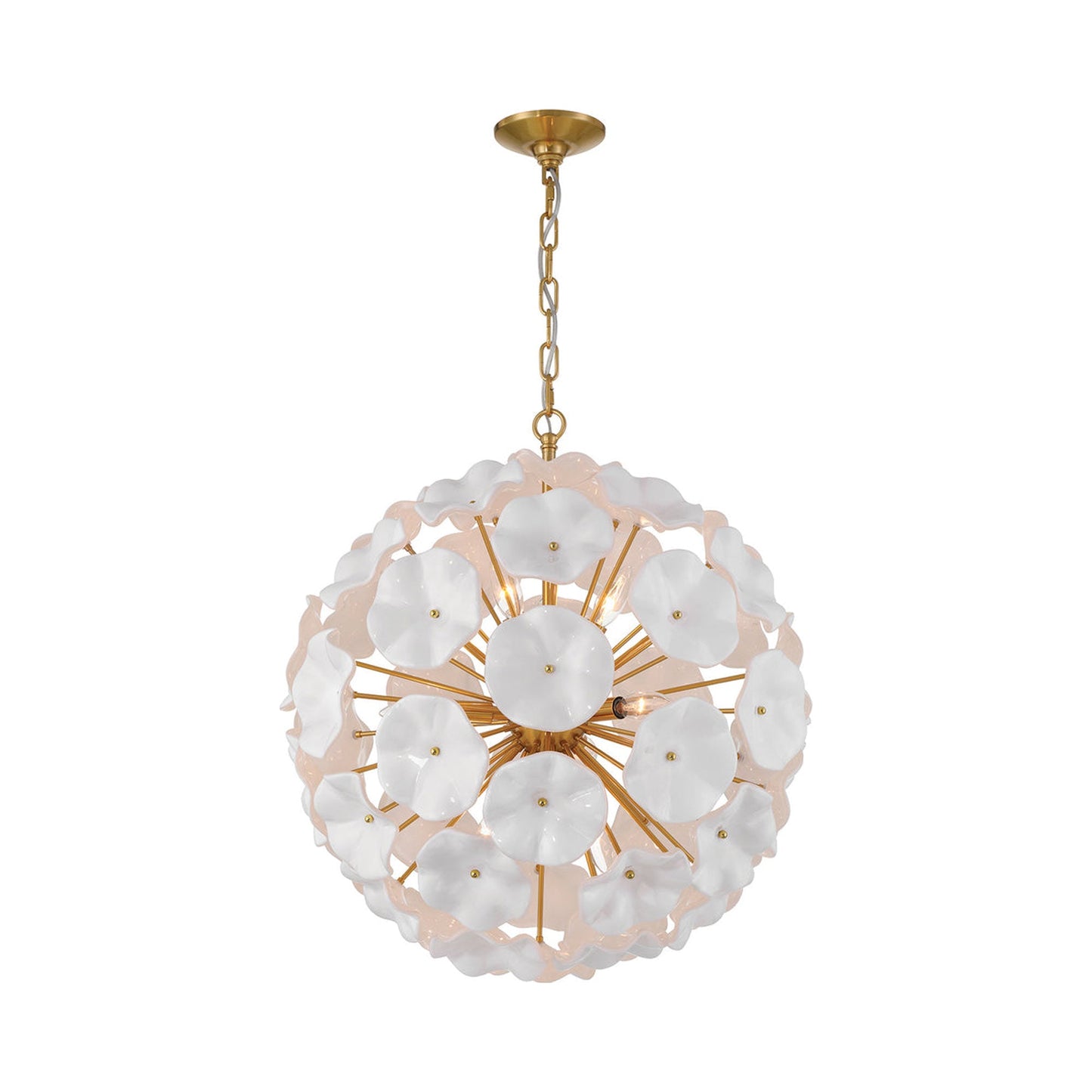 Esme Pendant Light in White.