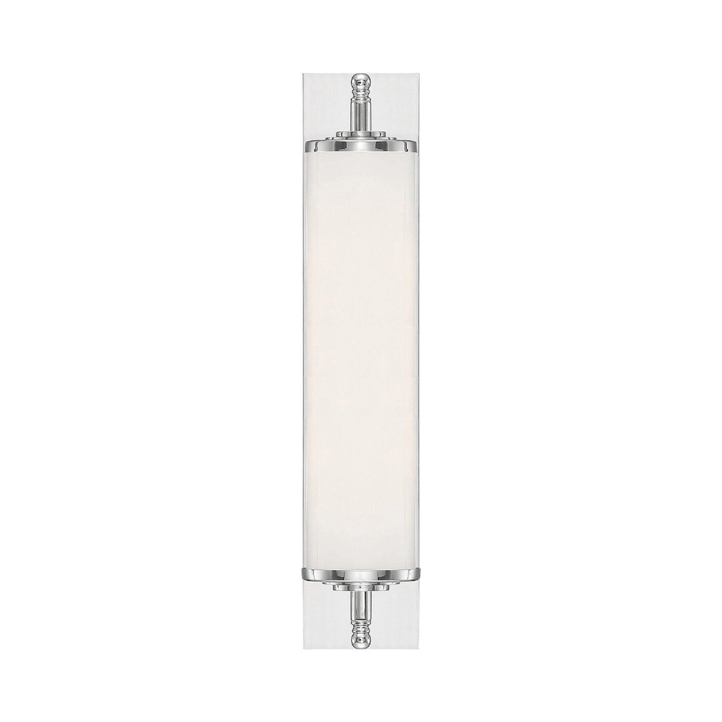 Foster Bath Vanity Light in Polished Chrome (24-Inch).