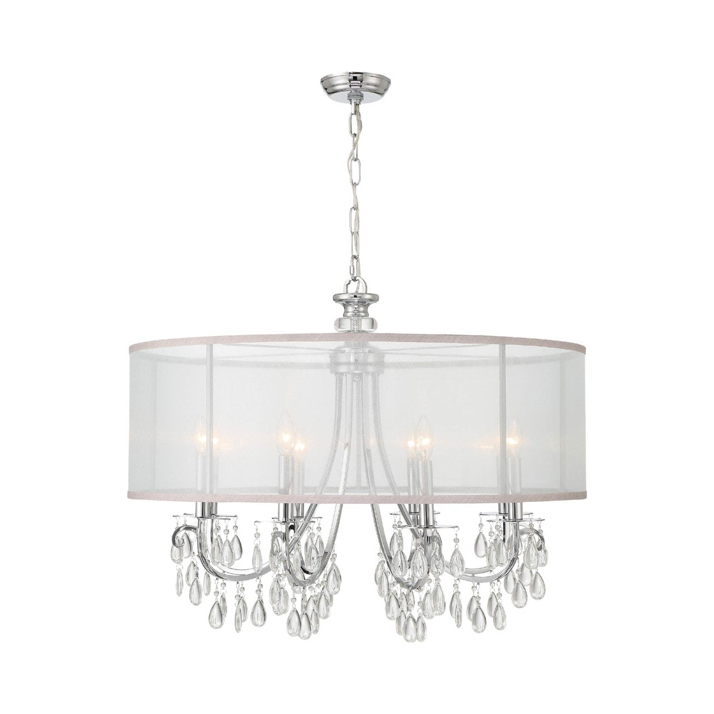 Hampton Chandelier in Polished Chrome (8-Light).
