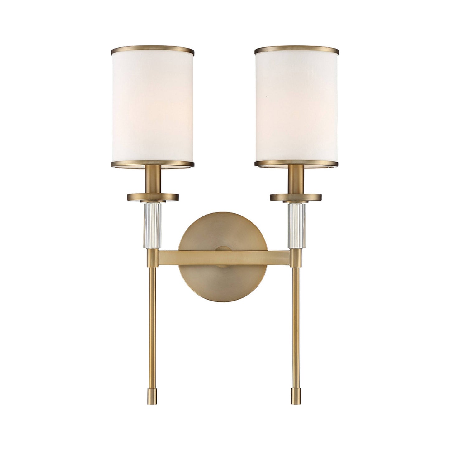 Hatfield Wall Light in Vibrant Gold (2-Light).