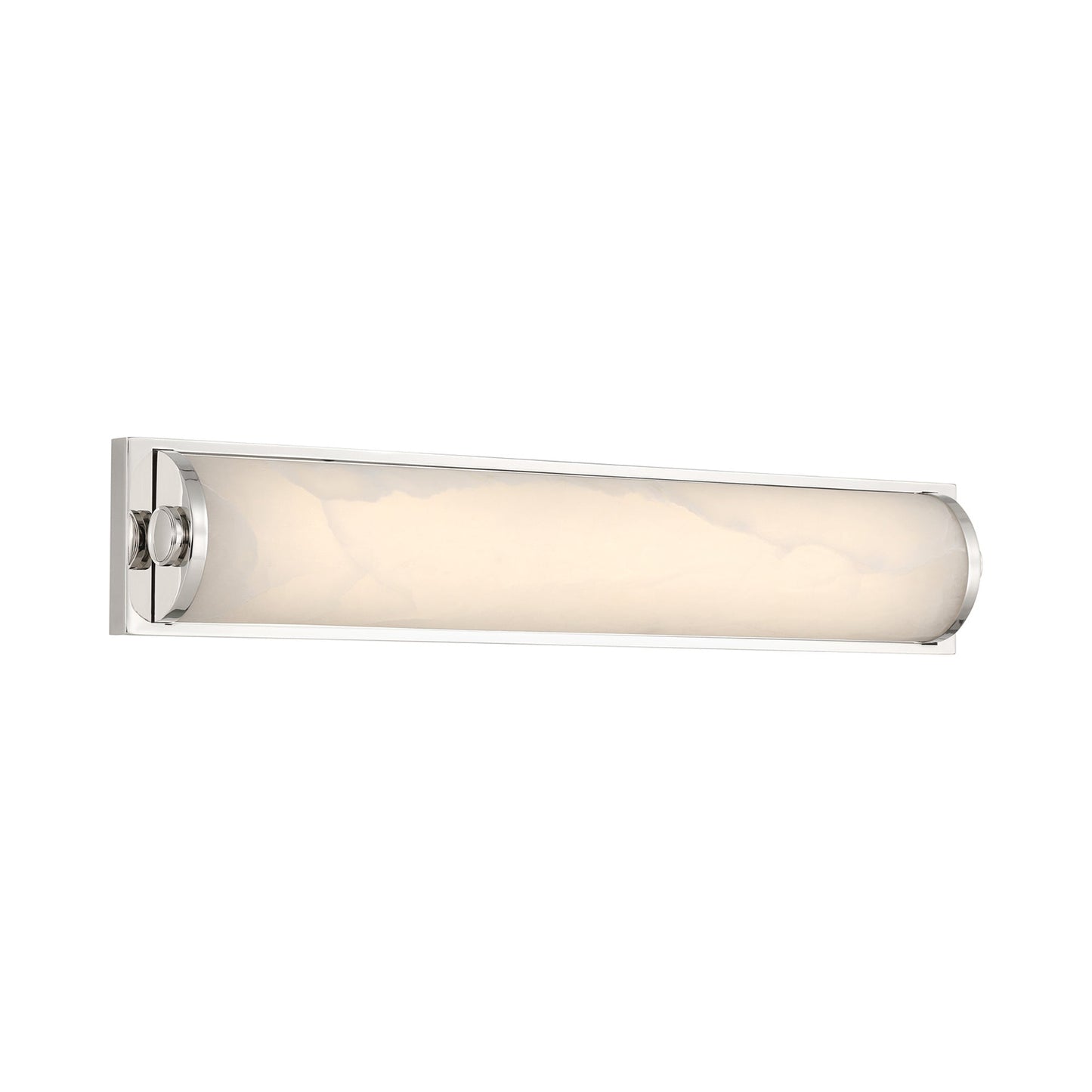 Jarvis LED Wall Light in Polished Nickel.