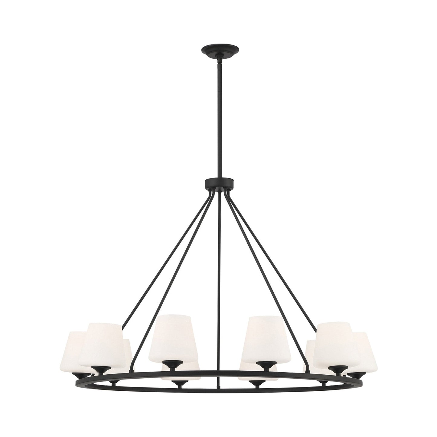 Keenan Chandelier in Matte Black (10-Light).