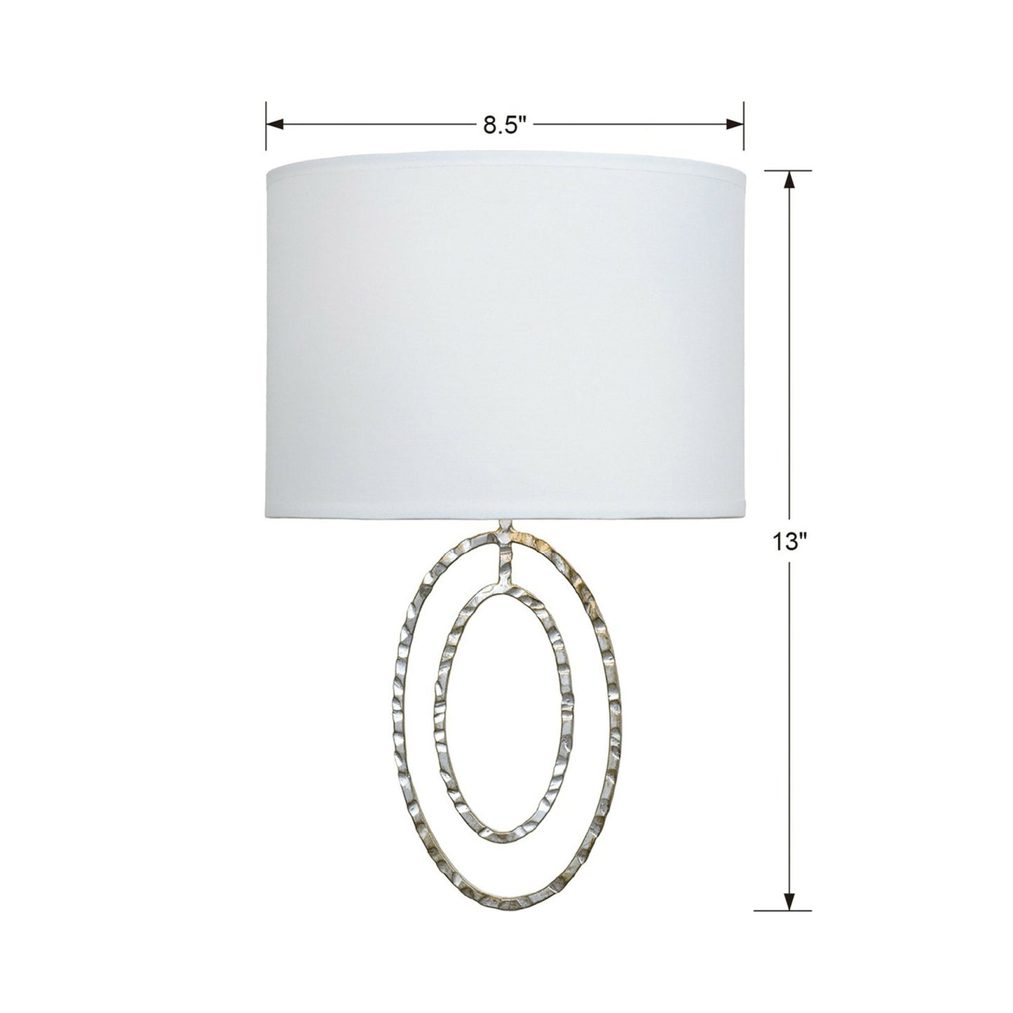 Layla 2-Light Wall Light - line drawing.