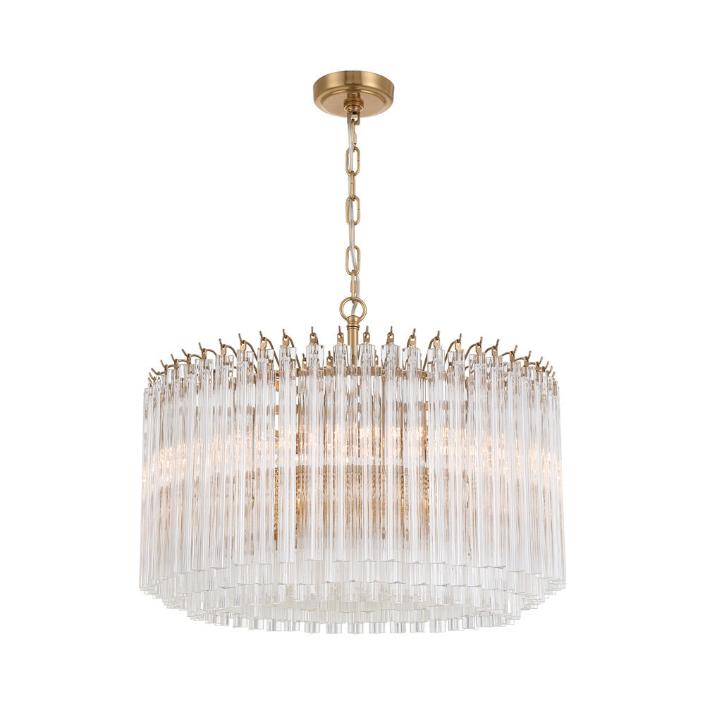 Lofton Chandelier in Aged Brass (7-Light).