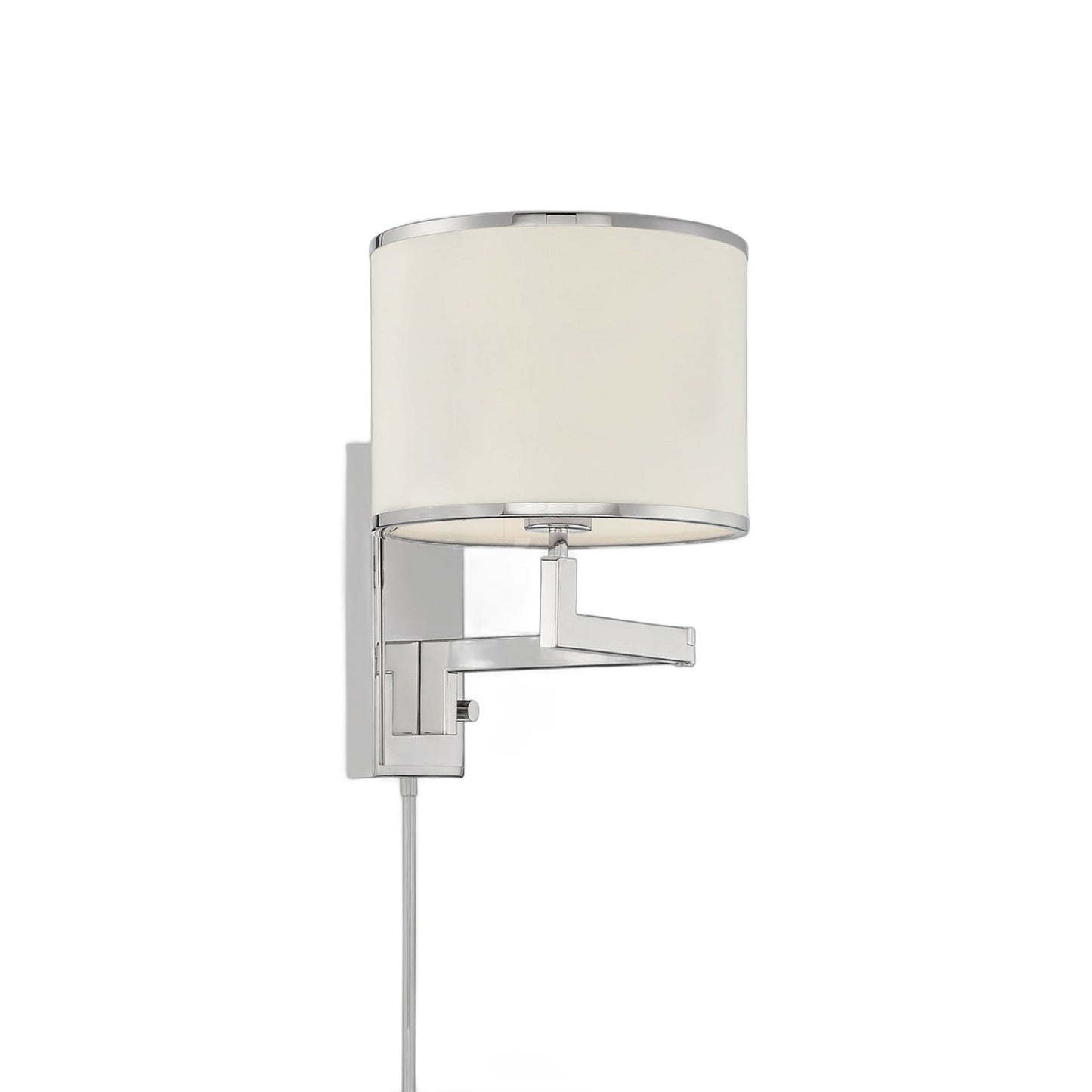 Madison Wall Light in Polished Nickel.