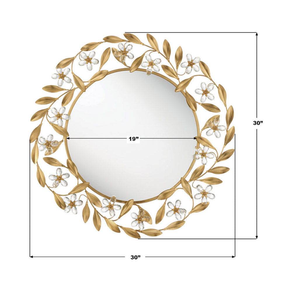 Marselle Wall Mirror - line drawing.