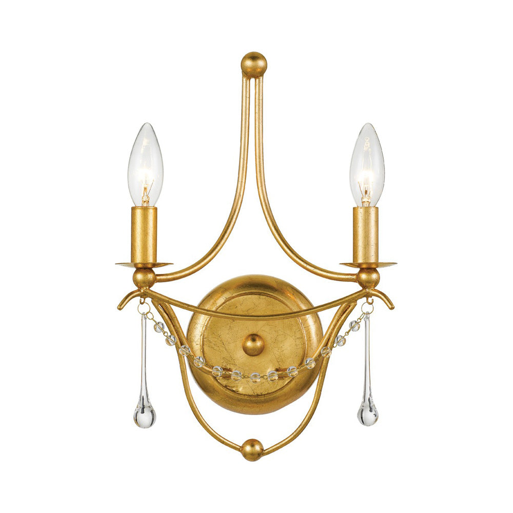 Metro Wall Light in Antique Gold.
