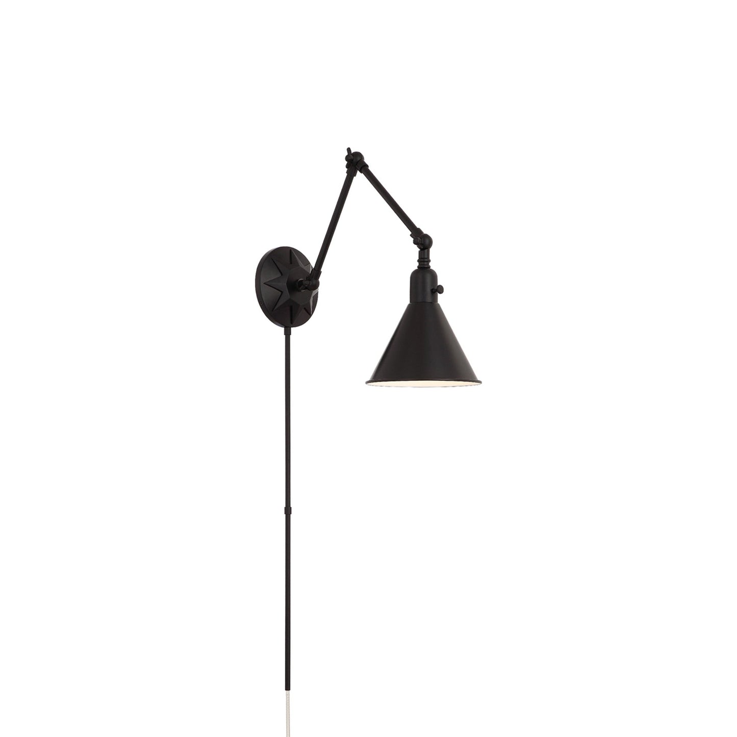 Morgan Wall Light in Matte Black (24-Inch).