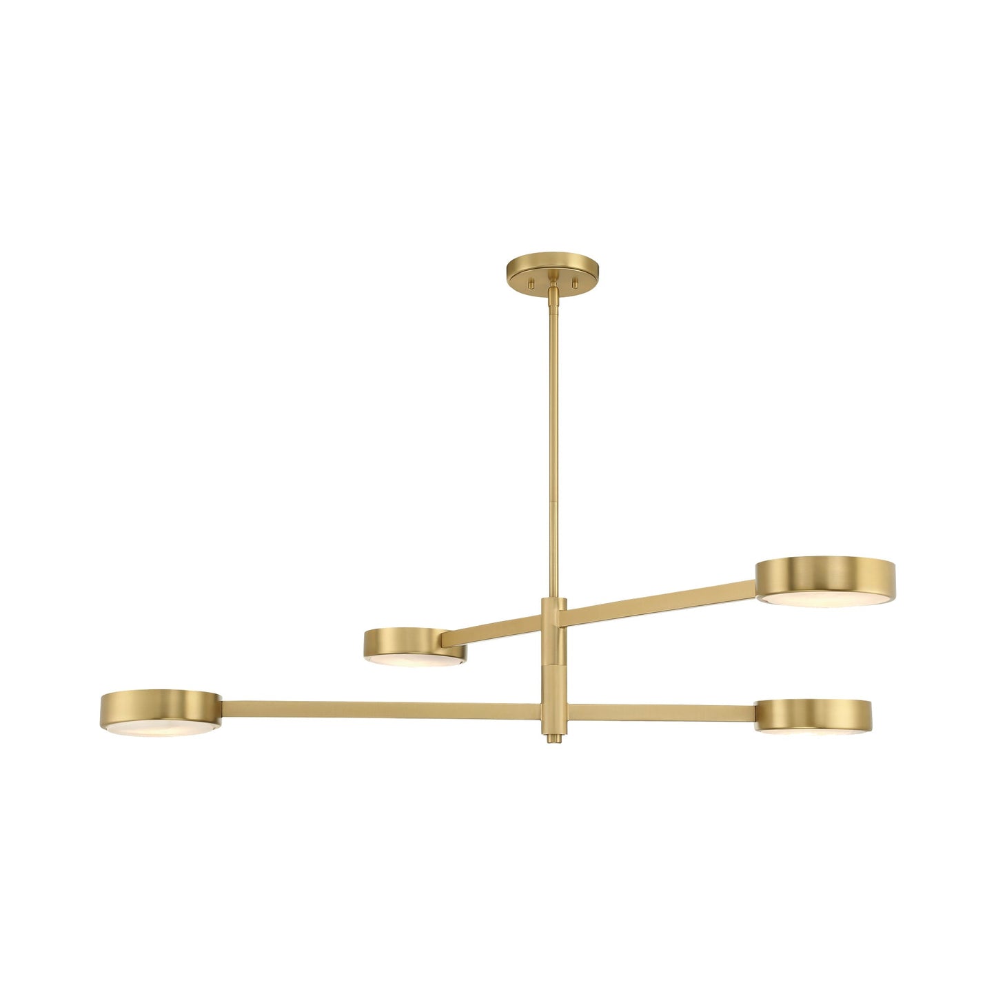 Orson Linear Chandelier in Alabaster.