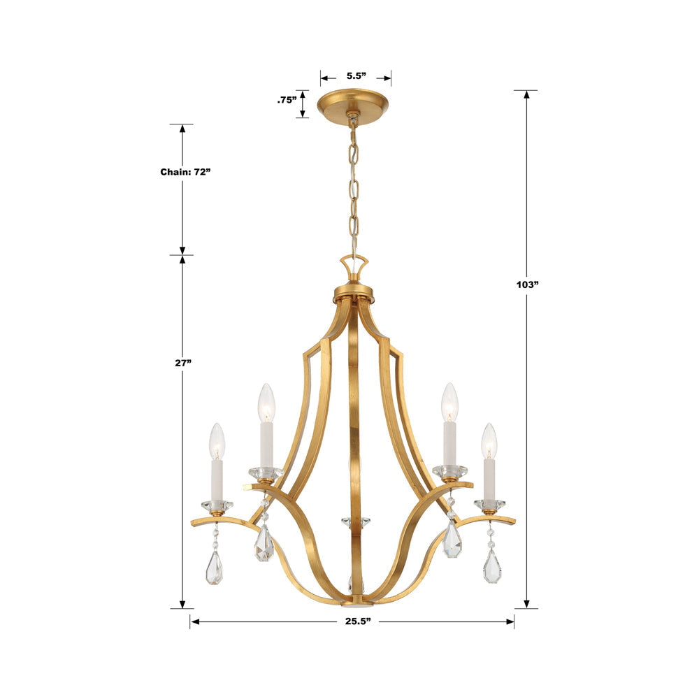 Perry Chandelier - line drawing.