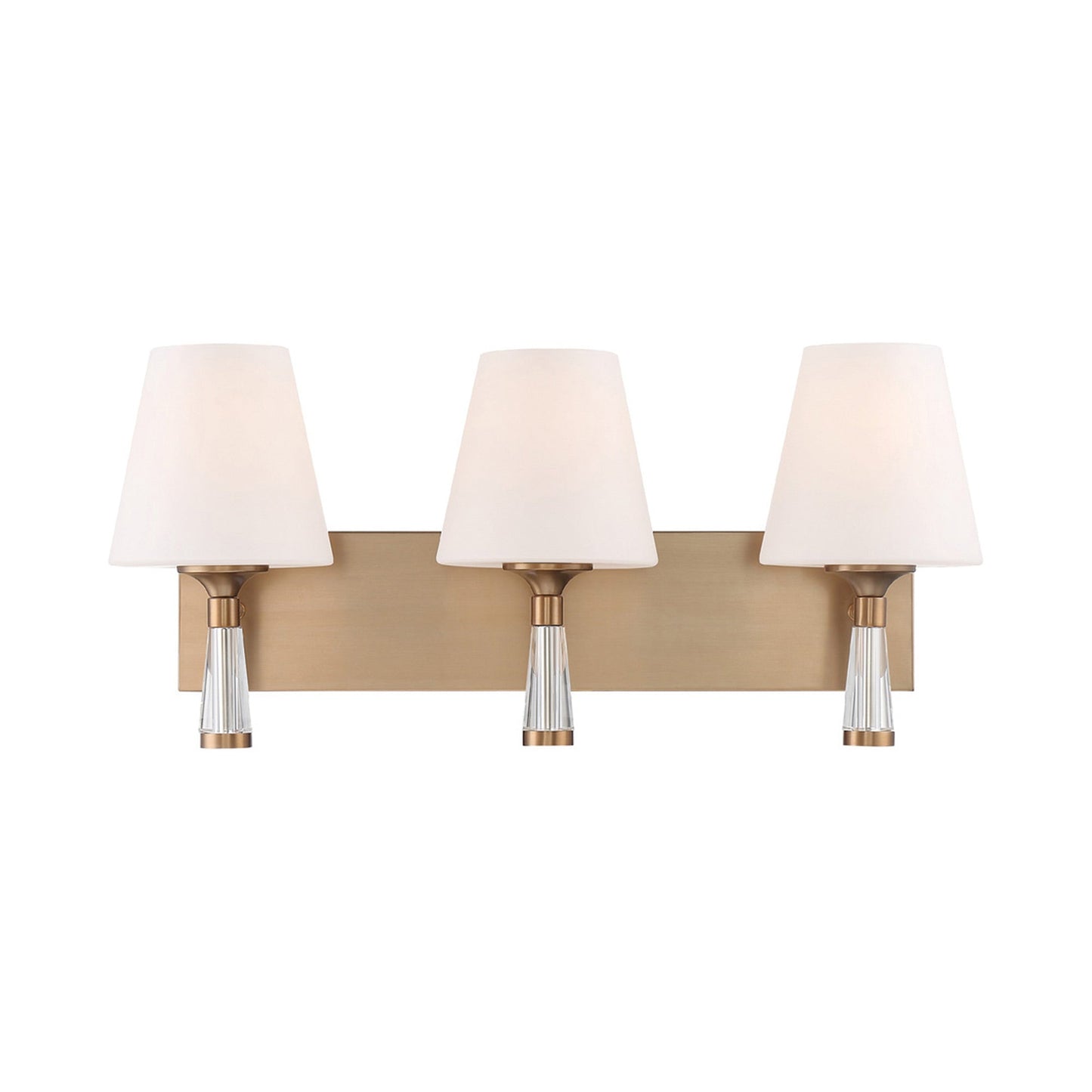 Ramsey Bath Wall Light in Vibrant Gold (3-Light).