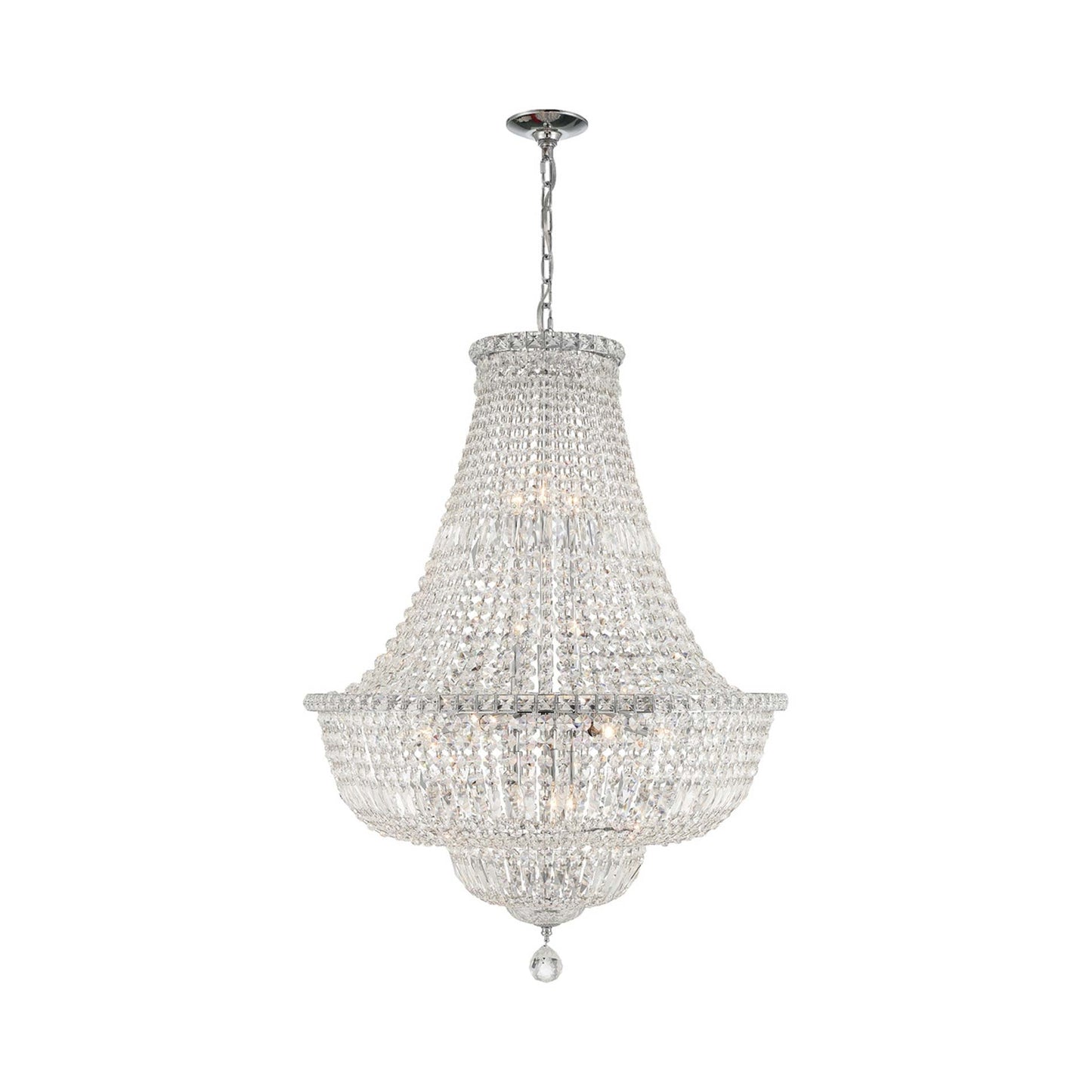 Roslyn Chandelier Polished Chrome (15-Light).