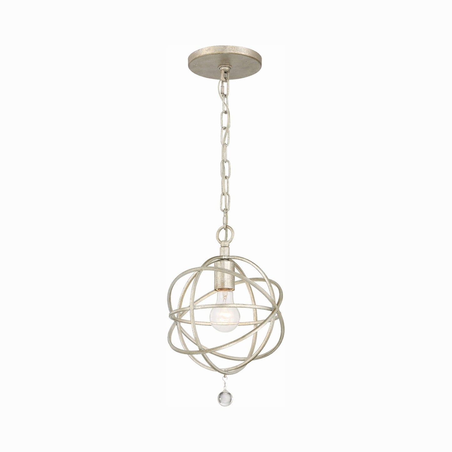 Solaris Pendant Light in Olde Silver.