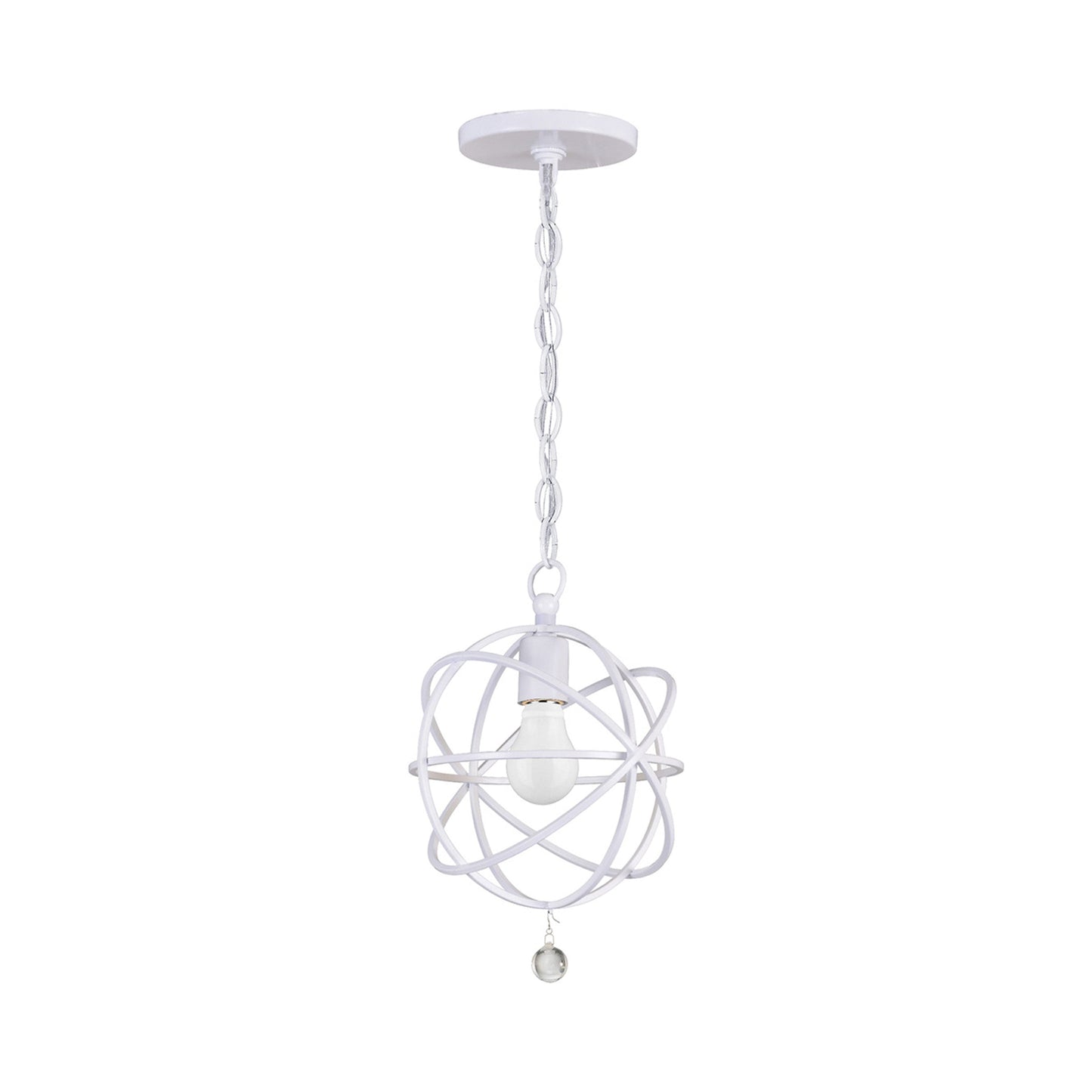 Solaris Pendant Light in Wet White.