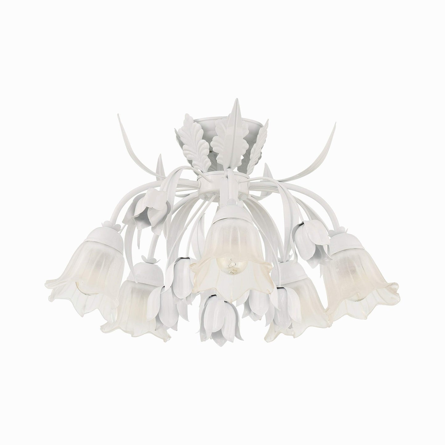 Southport Semi Flush Mount Ceiling Light in Wet White.