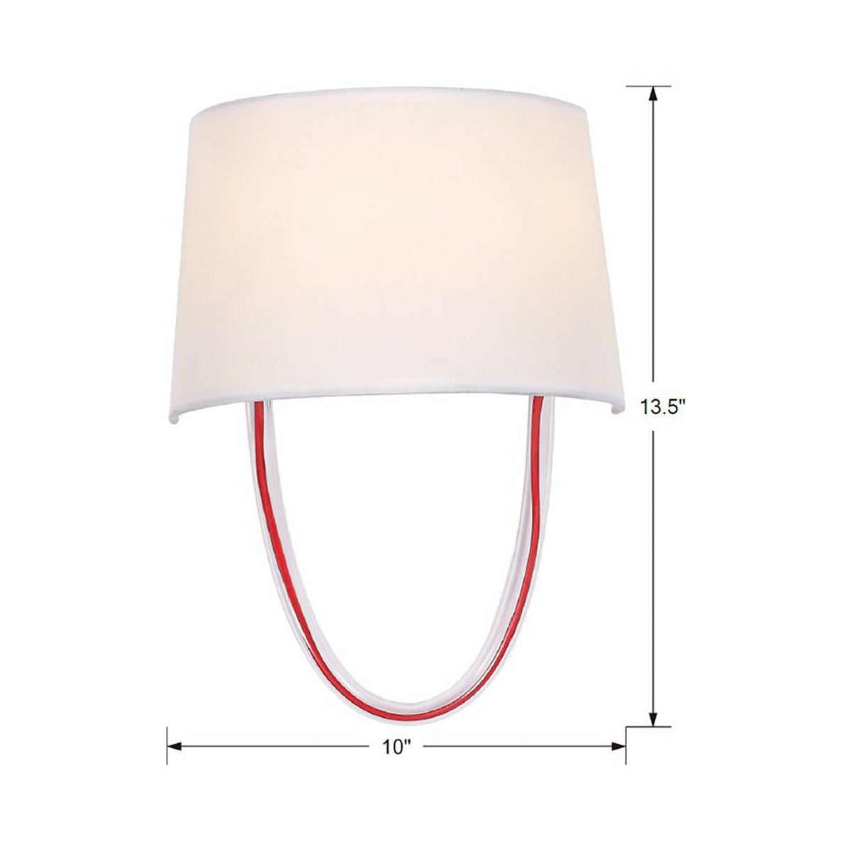 Stella Wall Light - line drawing.