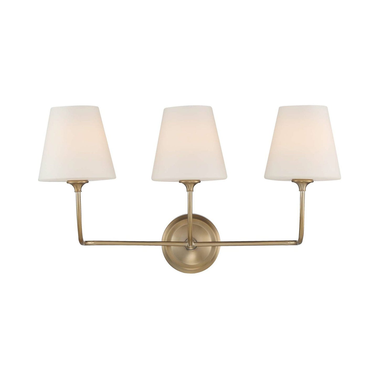 Sylvan Bath Vanity Light in Vibrant Gold (3-Light).