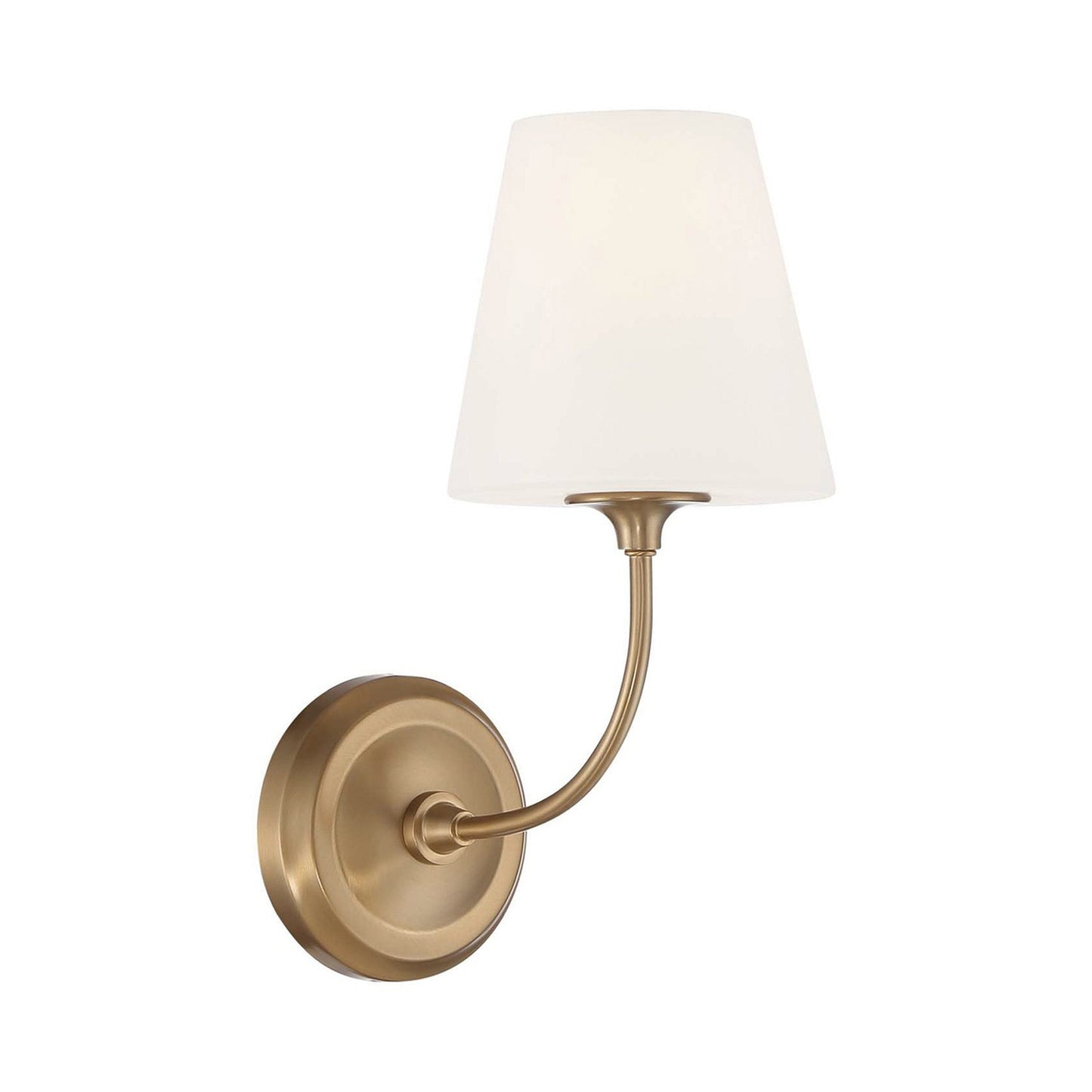 Sylvan Bath Wall Light in Vibrant Gold (1-Light).